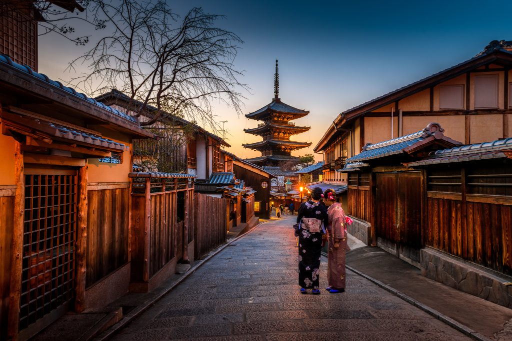 Giappone strada tradizionale